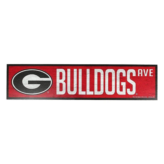  Georgia Bulldogs 4x17 Wood Avenue Sign With Team Logo -  ToylandEU™