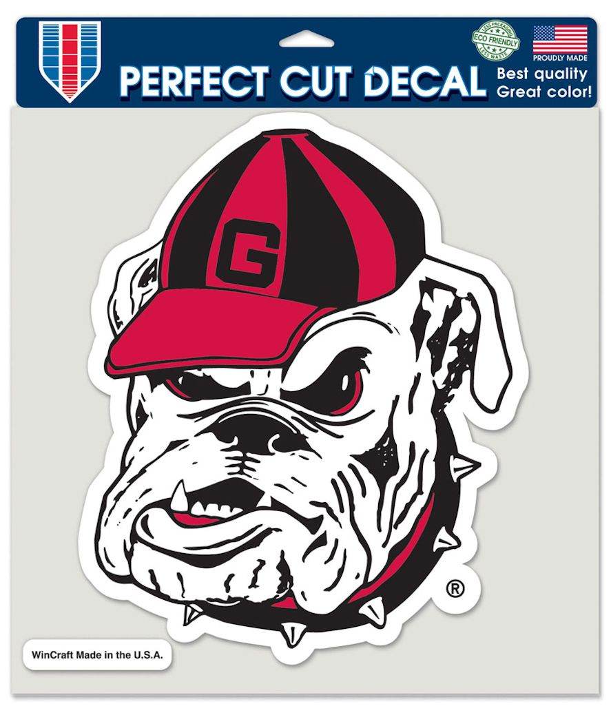 Georgia Bulldogs 8x8 Die Cut Color Vinyl Decal Bulldog Logo - ToylandEU