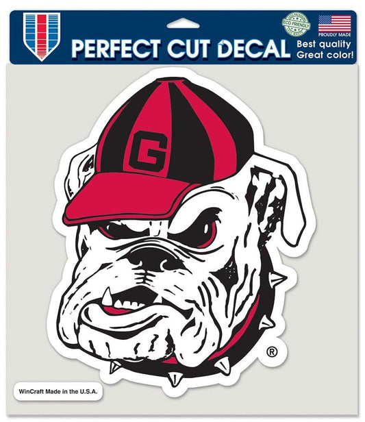Georgia Bulldogs 8x8 Die Cut Color Vinyl Decal Bulldog Logo - ToylandEU