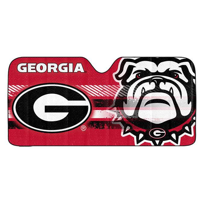 Georgia Bulldogs Auto Sun Shade 59x27 Reflective UV Shield - ToylandEU