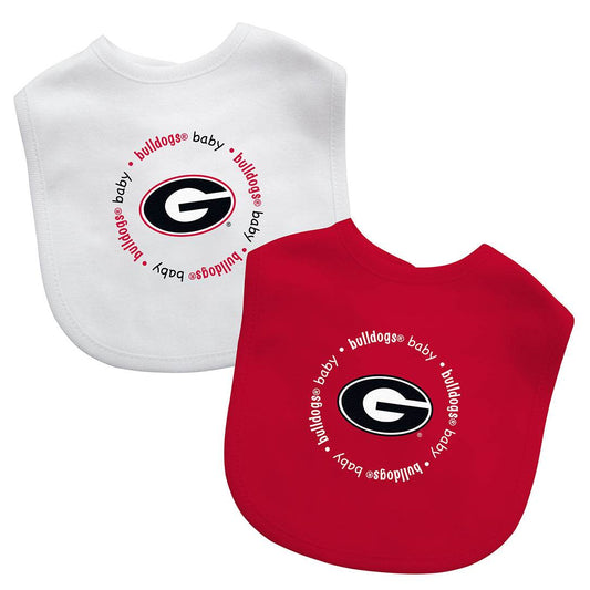 Georgia Bulldogs Baby Bibs 2 Pack Officially Licensed - ToylandEU