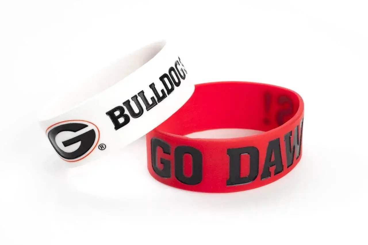  Georgia Bulldogs Bracelets 2 Pack Wide Officially Licensed -  ToylandEU™
