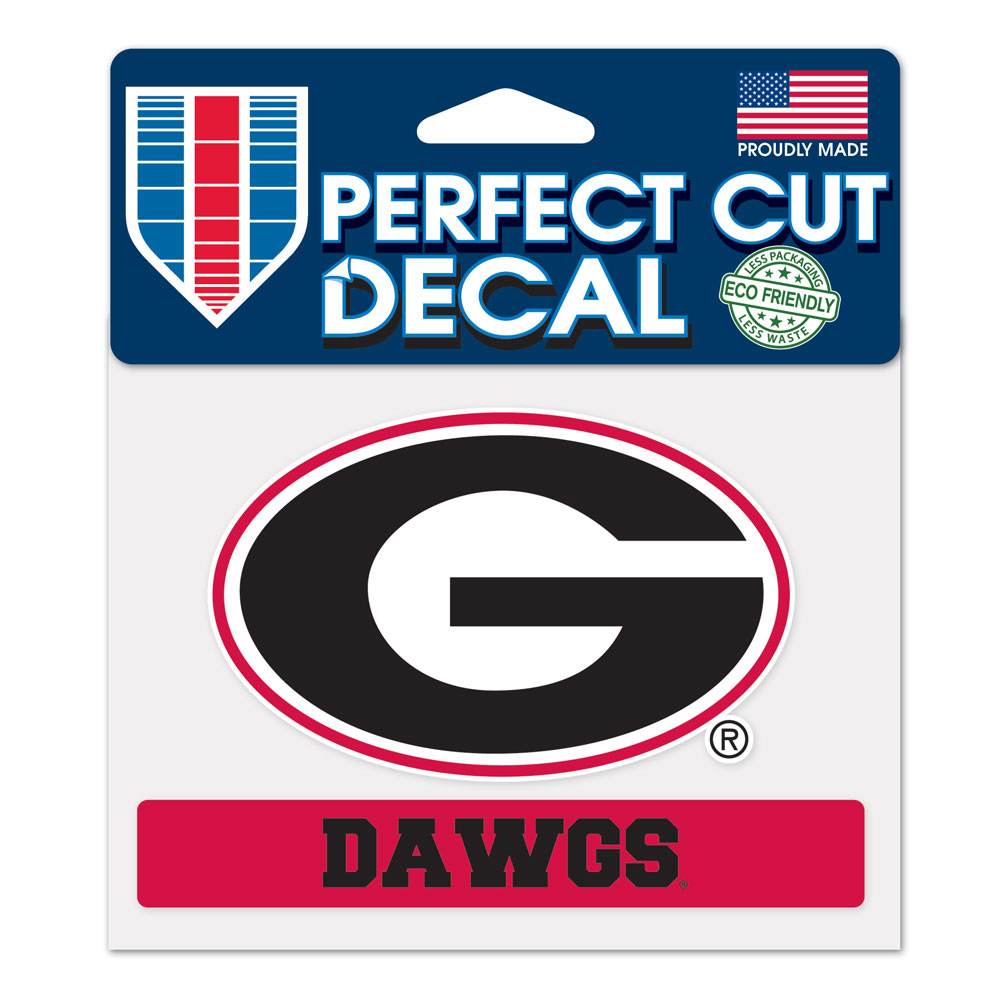 Georgia Bulldogs Decal 4.5 by 5.75 Perfect Cut Color - ToylandEU