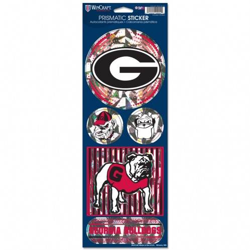 Georgia Bulldogs Decal 4x11 Die Cut Prismatic Style - ToylandEU