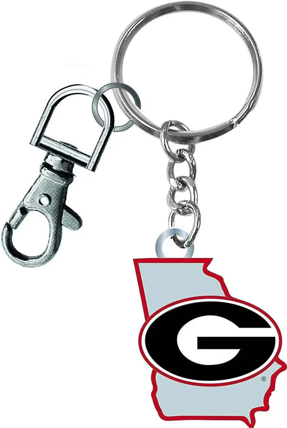  Georgia Bulldogs Keychain State Outline Carabiner Clip -  ToylandEU™