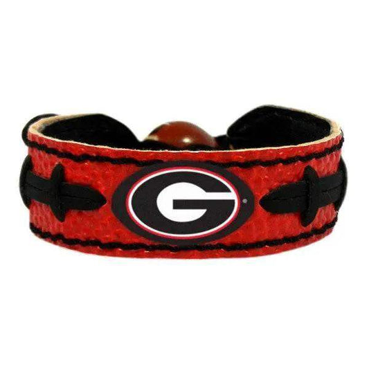  Georgia Bulldogs Leather Bracelet Team Color Football -  ToylandEU™