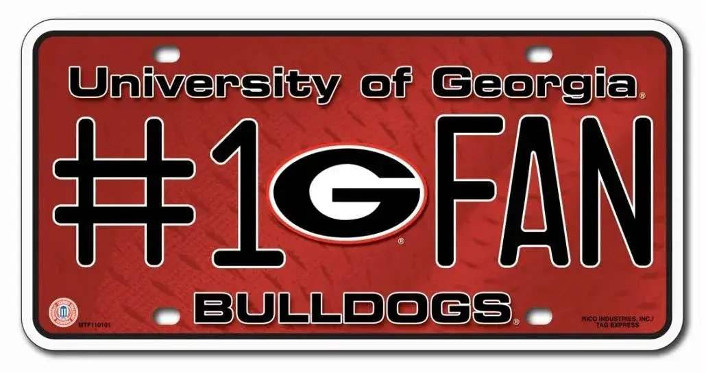  Georgia Bulldogs License Plate #1 Fan -  ToylandEU™