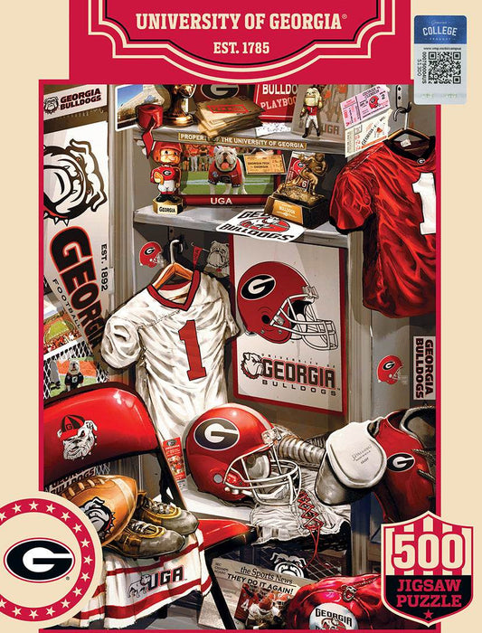 Georgia Bulldogs Locker Room 500 Piece Puzzle Memorabilia - ToylandEU