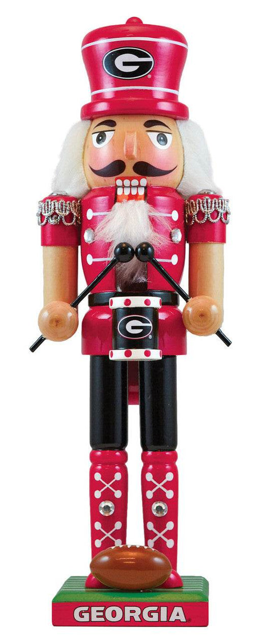 Georgia Bulldogs Nutcracker Handcrafted Wood Decor 12 Inch - ToylandEU