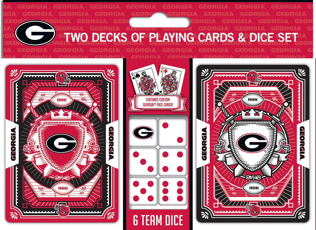 Georgia Bulldogs Playing Cards and Dice Set MasterPieces - ToylandEU
