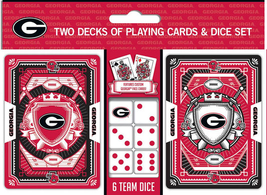 Georgia Bulldogs Playing Cards and Dice Set MasterPieces - ToylandEU