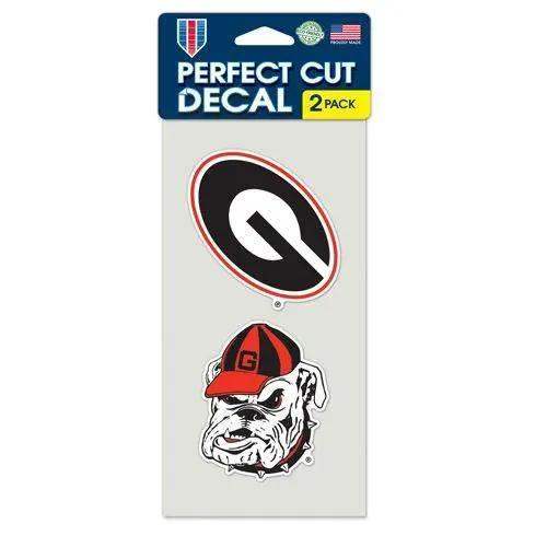 Georgia Bulldogs Set of 2 Die Cut Decals - ToylandEU
