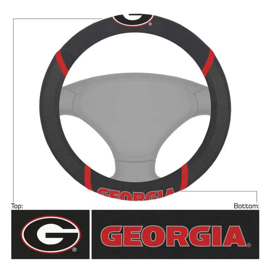  Georgia Bulldogs Steering Wheel Cover Mesh And Stitched -  ToylandEU™