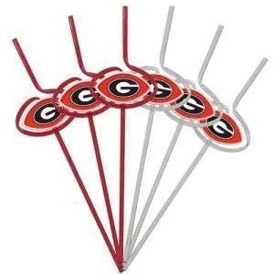  Georgia Bulldogs Team Sipper Straws 6 Pack BPA Free -  ToylandEU™