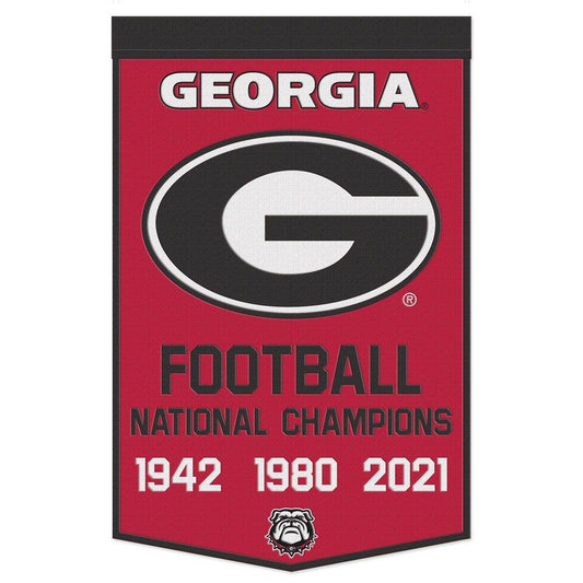 Georgia Bulldogs Wool Banner 24x38 Dynasty Champ Design - ToylandEU