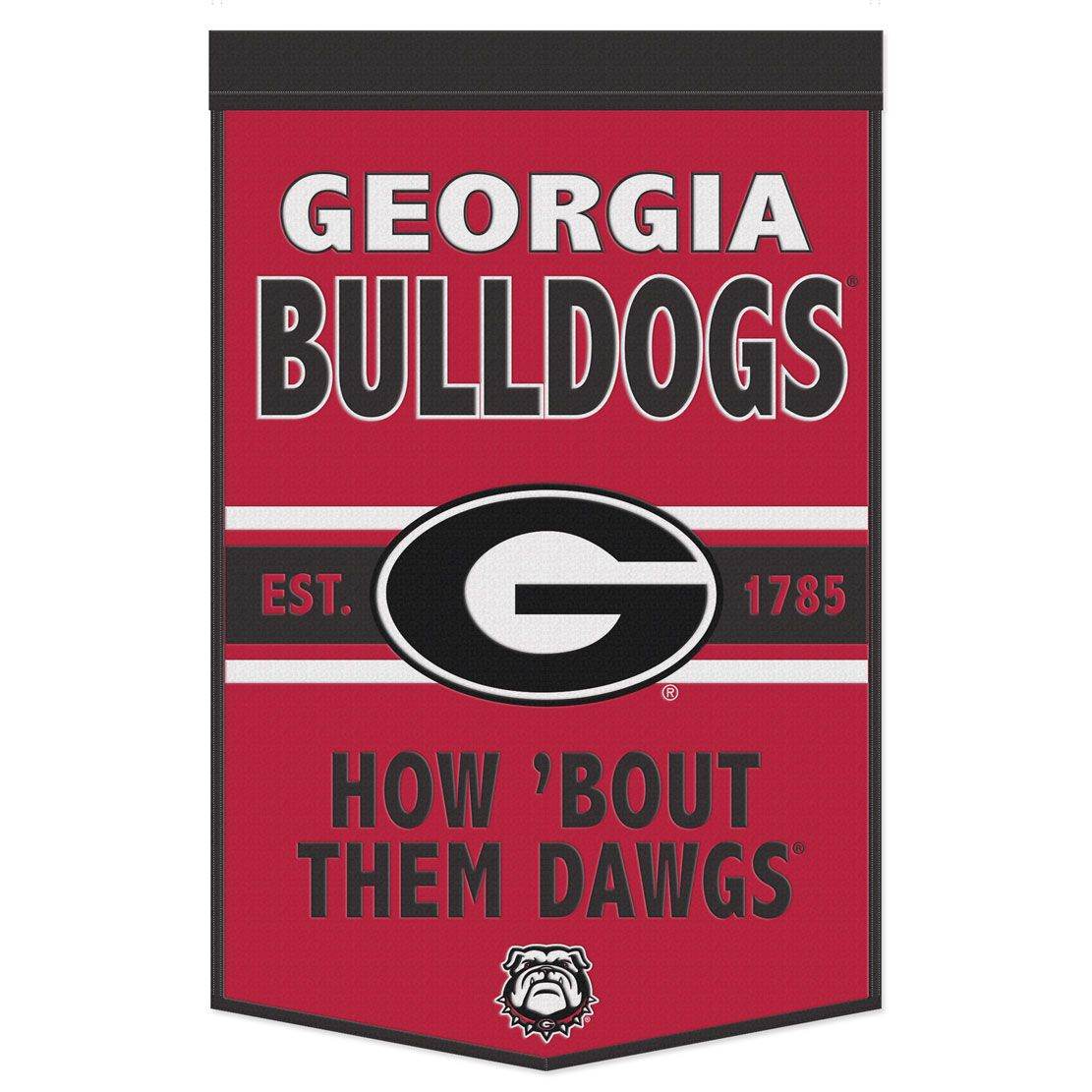 Georgia Bulldogs Wool Banner 24x38 Dynasty Slogan Design - ToylandEU