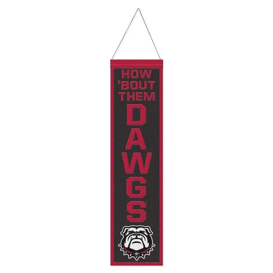  Georgia Bulldogs Wool Banner 8x32 Heritage Slogan Design -  ToylandEU™