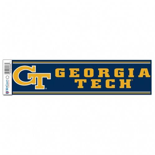Georgia Tech Yellow Jackets Decal 3x12 Bumper Strip Style - ToylandEU