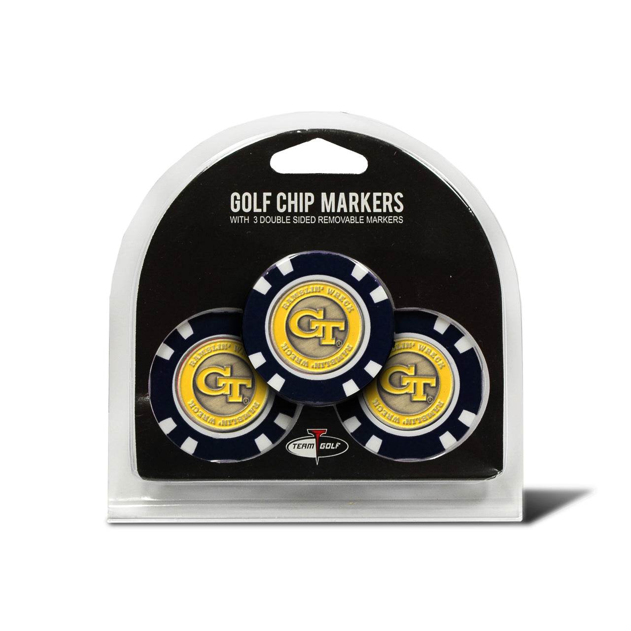 Georgia Tech Yellow Jackets Golf Chip With Marker 3 Pack - ToylandEU