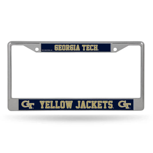  Georgia Tech Yellow Jackets License Plate Frame Chrome -  ToylandEU™