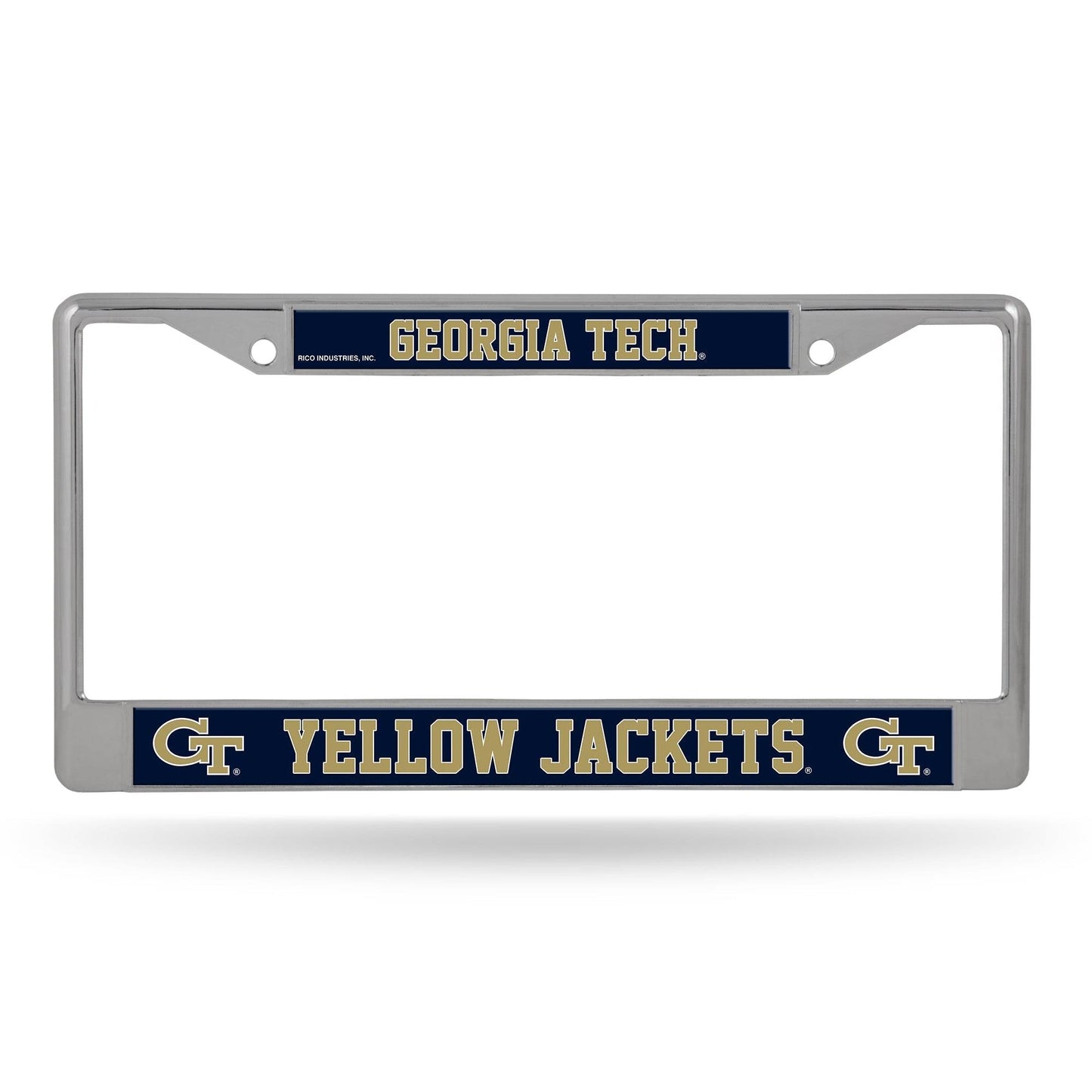 Georgia Tech Yellow Jackets License Plate Frame Chrome - ToylandEU