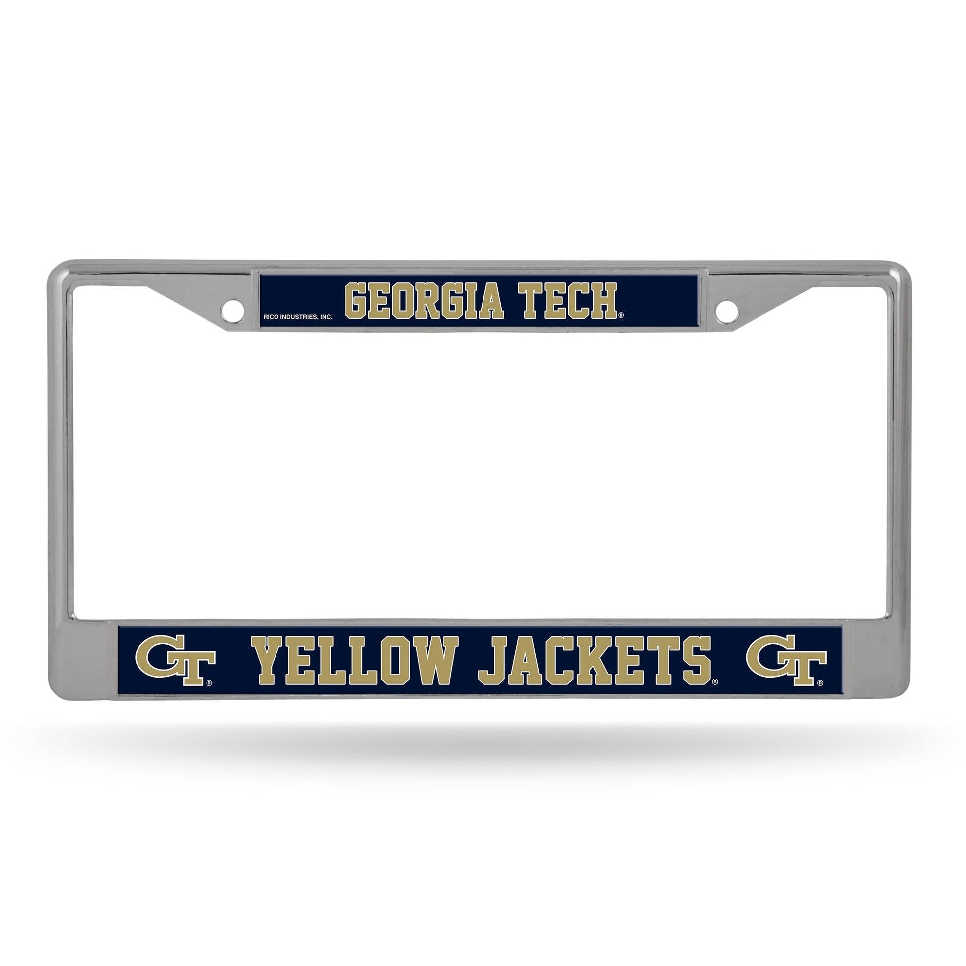 Georgia Tech Yellow Jackets License Plate Frame Chrome - ToylandEU