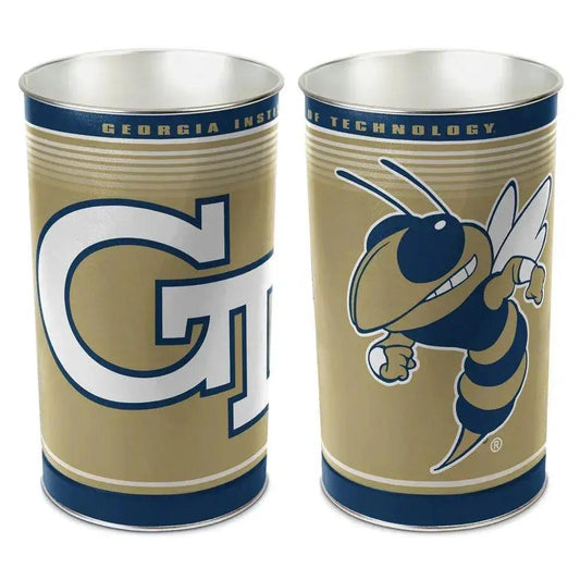  Georgia Tech Yellow Jackets Metal Wastebasket 15 Inch -  ToylandEU™