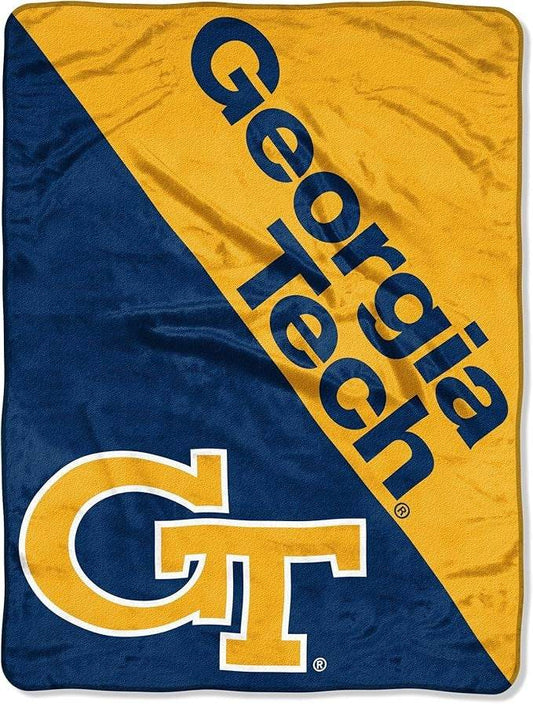 Georgia Tech Yellow Jackets Micro Raschel Blanket 46x60 - ToylandEU