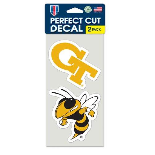 Georgia Tech Yellow Jackets Outdoor Die Cut Decals Set of 2 - ToylandEU