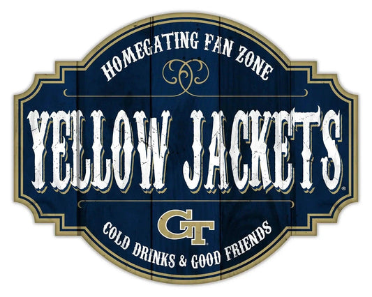  Georgia Tech Yellow Jackets Wood Sign 12 Inch Tavern -  ToylandEU™
