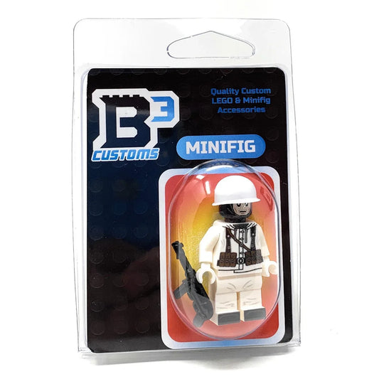 Custom Lego WW2 Winter Soldier Figure With MP40 Display Ready Lego Parts Figure - ToylandEU