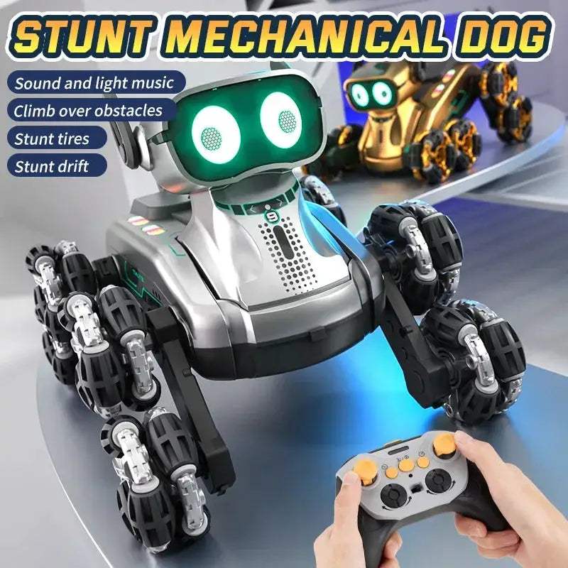 Gesture Control RC Robot Dog With Dancing Eight Wheel Stunts - ToylandEU