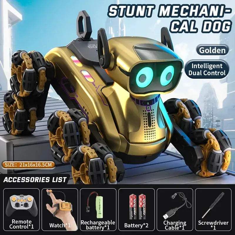 Gesture Control RC Robot Dog With Dancing Eight Wheel Stunts - ToylandEU