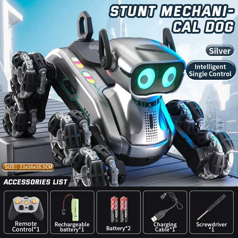 Gesture Control RC Robot Dog With Dancing Eight Wheel Stunts - ToylandEU