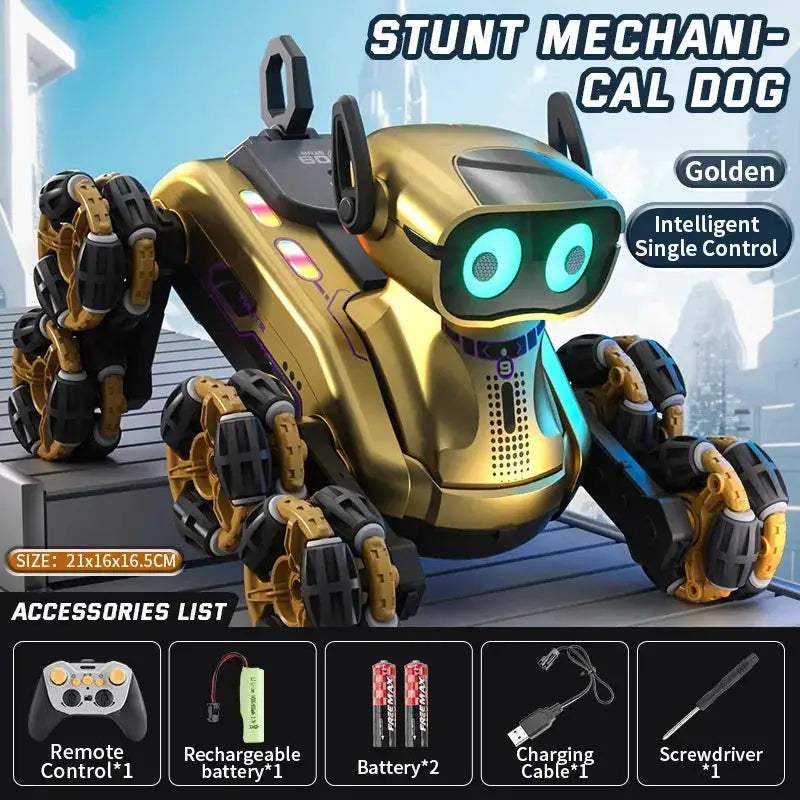 Gesture Control RC Robot Dog With Dancing Eight Wheel Stunts - ToylandEU