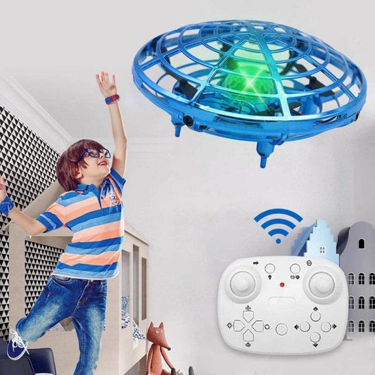 Gesture-Controlled Mini UFO Drone with LED Lights - Fun Quadcopter - ToylandEU