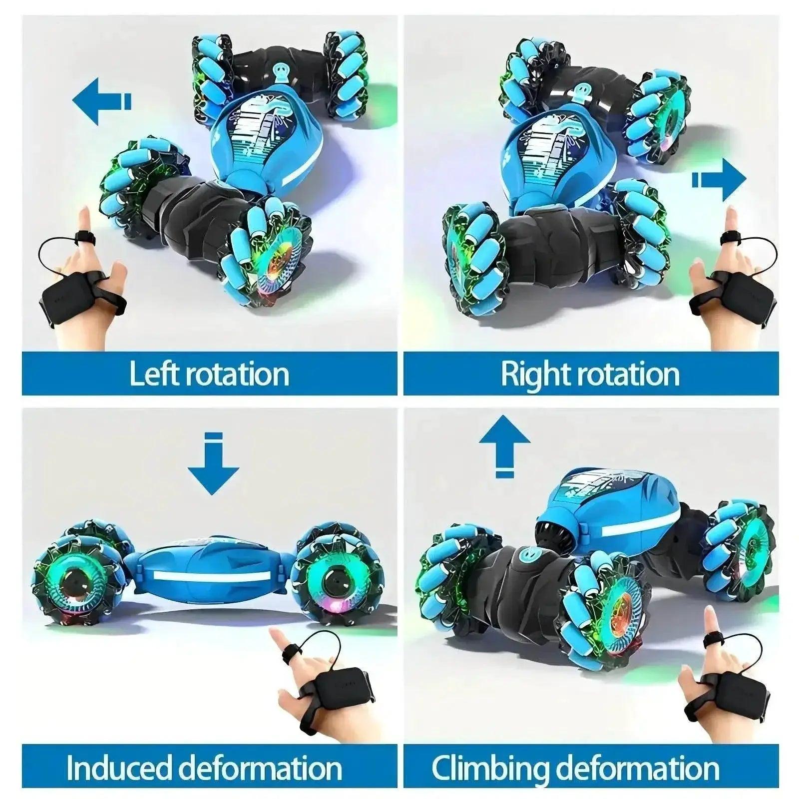 Gesture-Controlled Morphing Off-Road Stunt Car for Kids - Rechargeable Four-Wheel Drive Adventure Vehicle -  ToylandEU™