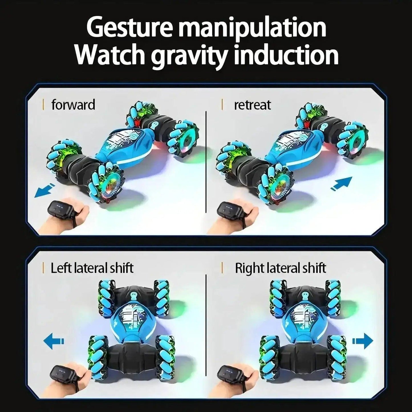  Gesture-Controlled Morphing Off-Road Stunt Car for Kids - Rechargeable Four-Wheel Drive Adventure Vehicle -  ToylandEU™