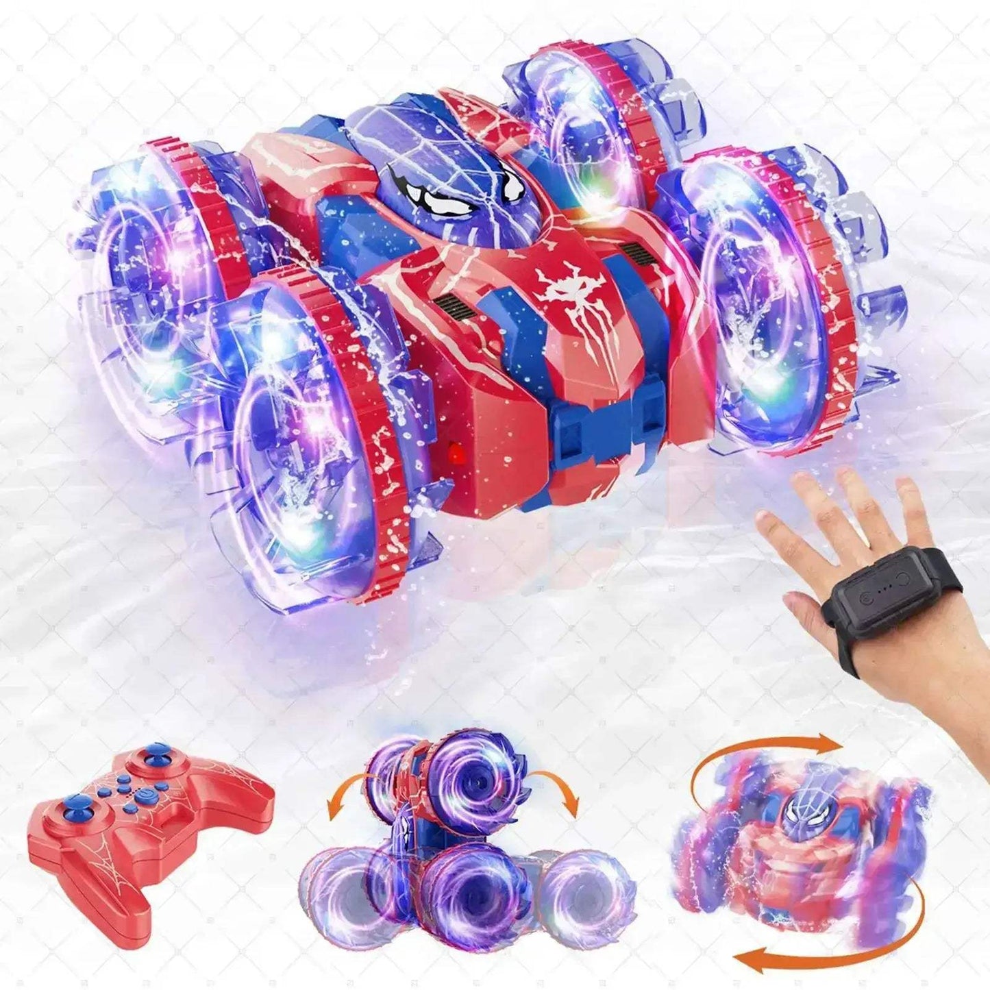 Gesture Sensing RC Stunt Car With 360 Degree Rotation Lights - ToylandEU