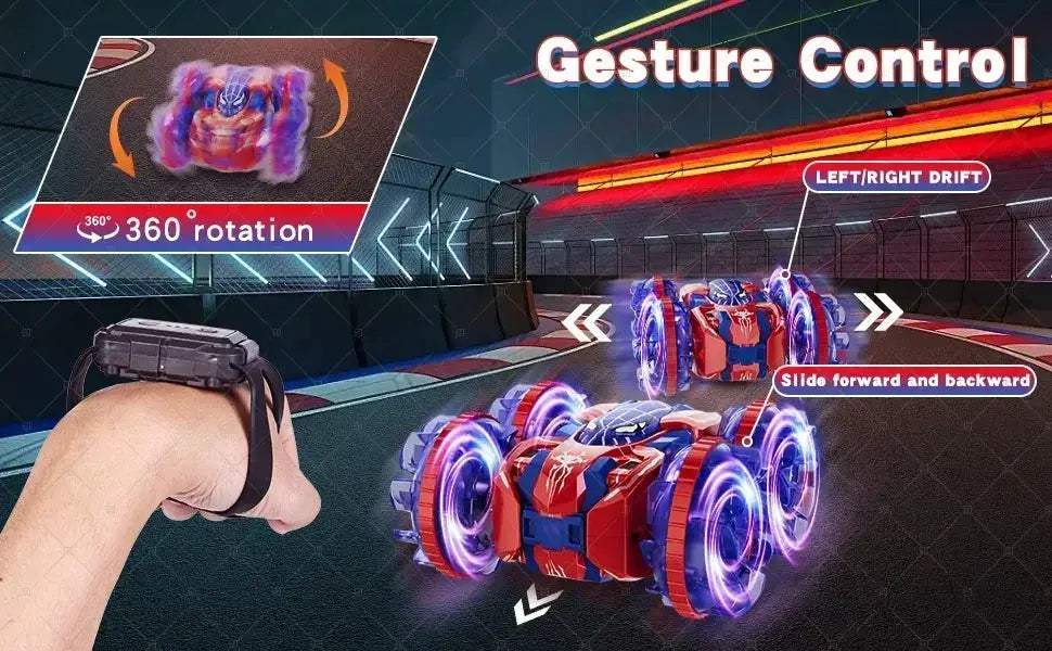 Gesture Sensing RC Stunt Car With 360 Degree Rotation Lights - ToylandEU