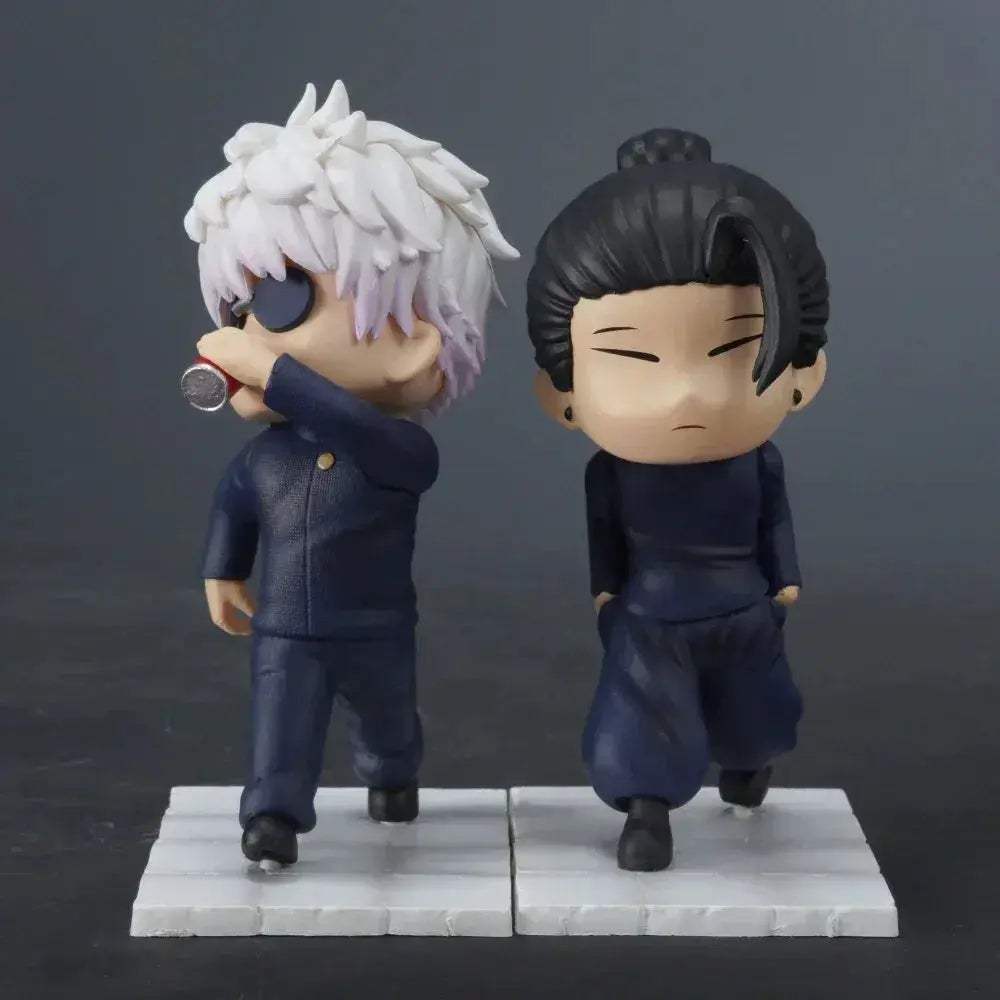 Geto Suguru & Satoru Gojo Mini Chibi Action Figure, Anime Jujutsu Kaisen Figurines PVC Statue - ToylandEU