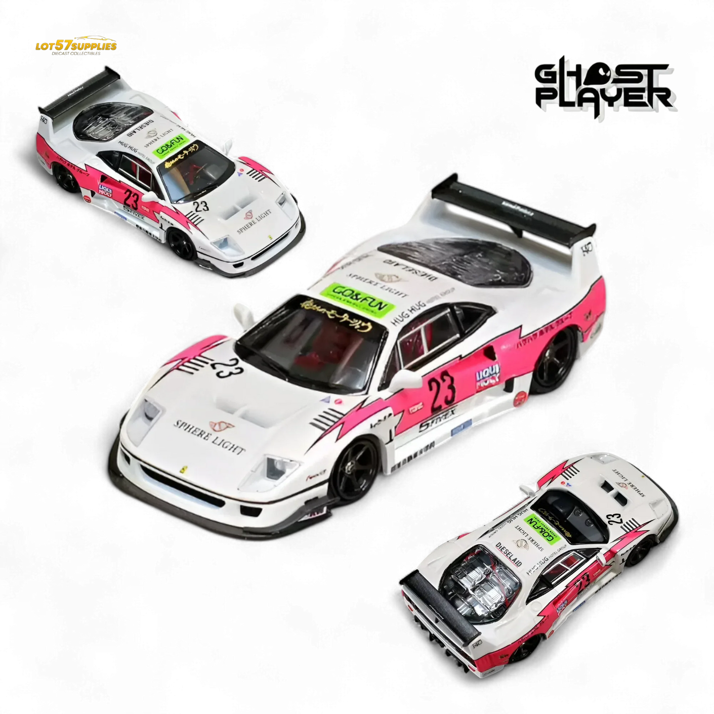 Ghost Player LBWK F40 Pink Flash #23 1:64 - ToylandEU