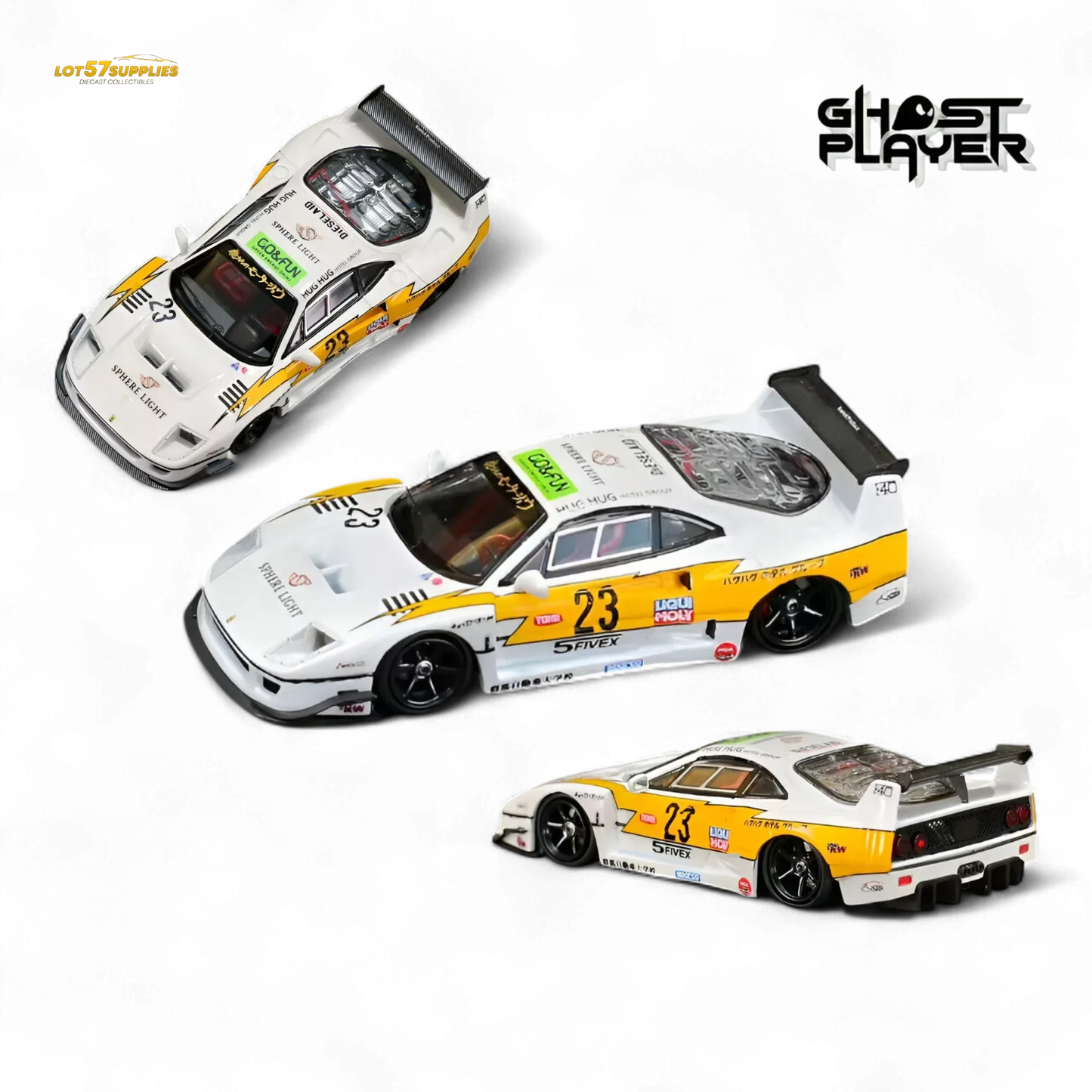 Ghost Player LBWK F40 Yellow Flash #23 1:64 - ToylandEU