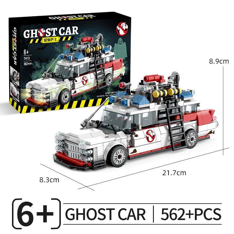 Ghostbusters ECTO-1 Building Blocks Kit | STEM Toy | LEGO Compatible | Gift