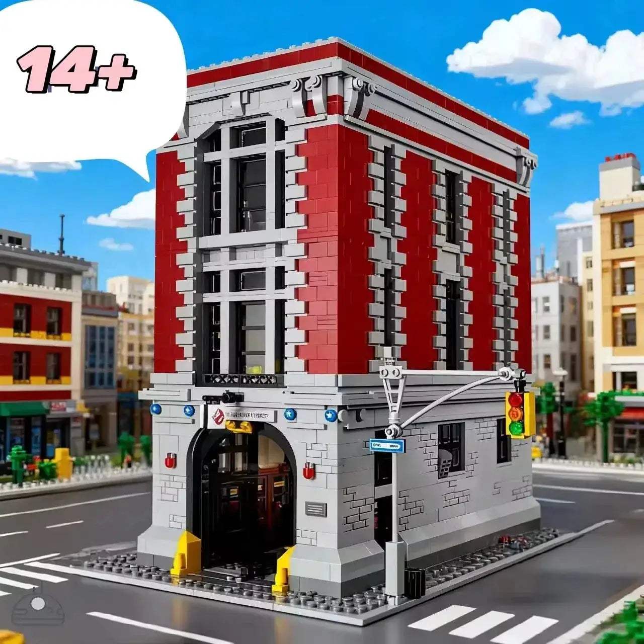 Ghostbusters Fire Department Headquarters Building Blocks Educational Set - ToylandEU