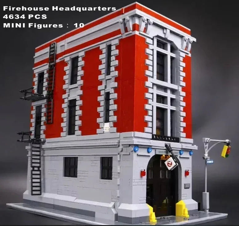 Ghostbusters Firehouse Headquarters MOC With Modular Floors - ToylandEU