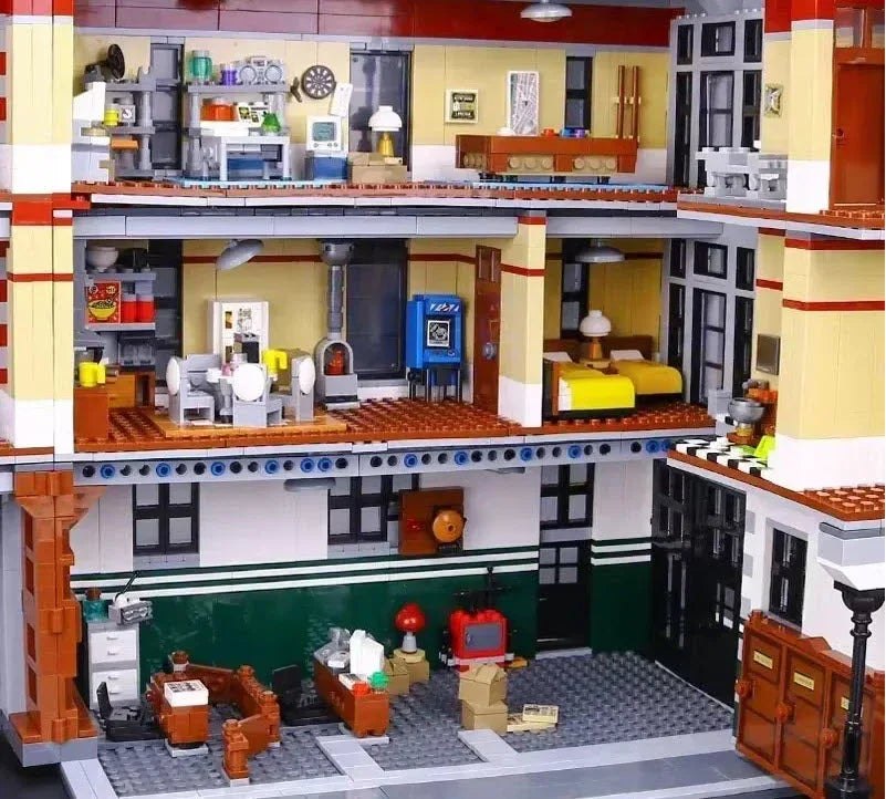 Ghostbusters Firehouse Headquarters MOC With Modular Floors - ToylandEU