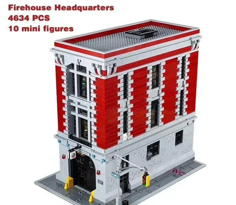 Ghostbusters Firehouse Headquarters MOC With Modular Floors - ToylandEU