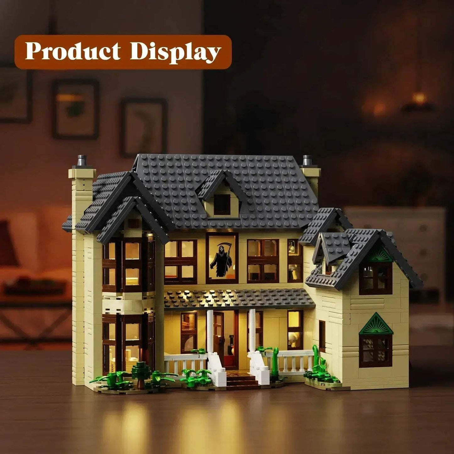 Ghostface House Building Blocks Set With LED Light Halloween - ToylandEU