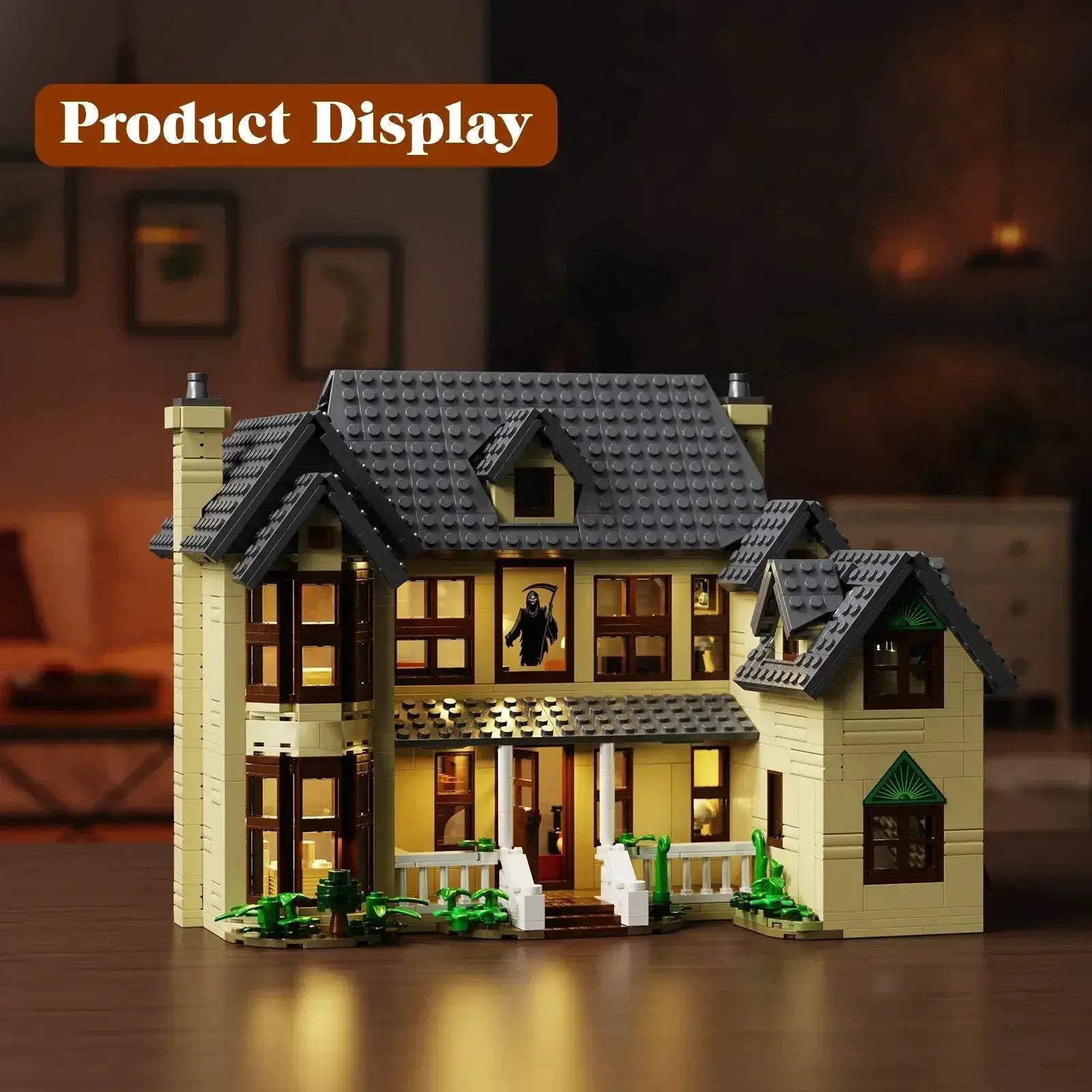 Ghostface House Building Blocks Set With LED Light Halloween - ToylandEU